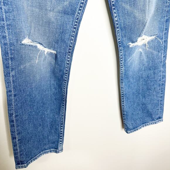 Mother Superior Tom Cat Playing with Scissors Medium Wash Distressed Jeans 27 - Picture 6 of 10
